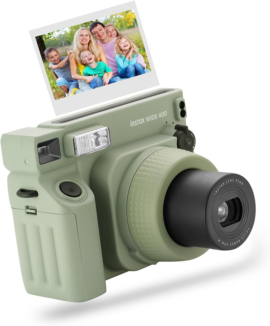 Instax Wide 400 Instant Camera + Camera Case + 4 AA Batteries + Photo Album, Cleaning Pen (40 Sheet)