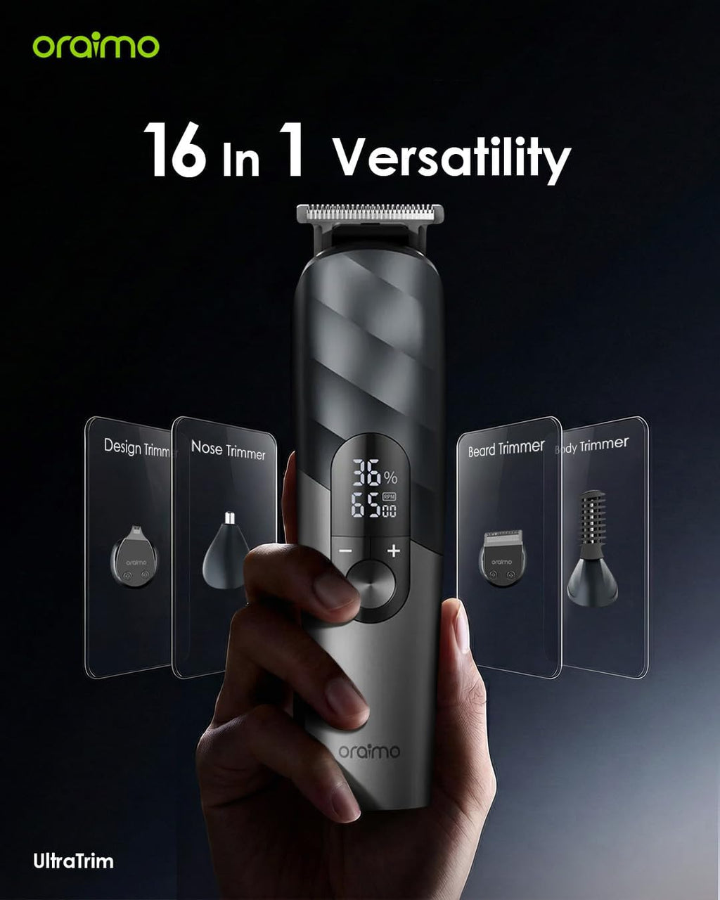 Beard Trimmer for Men Electric [All-in-One] [IPX7 Waterproof] Home | 3 Speed Settings Kid-Friendly Mode Hair Clipper
