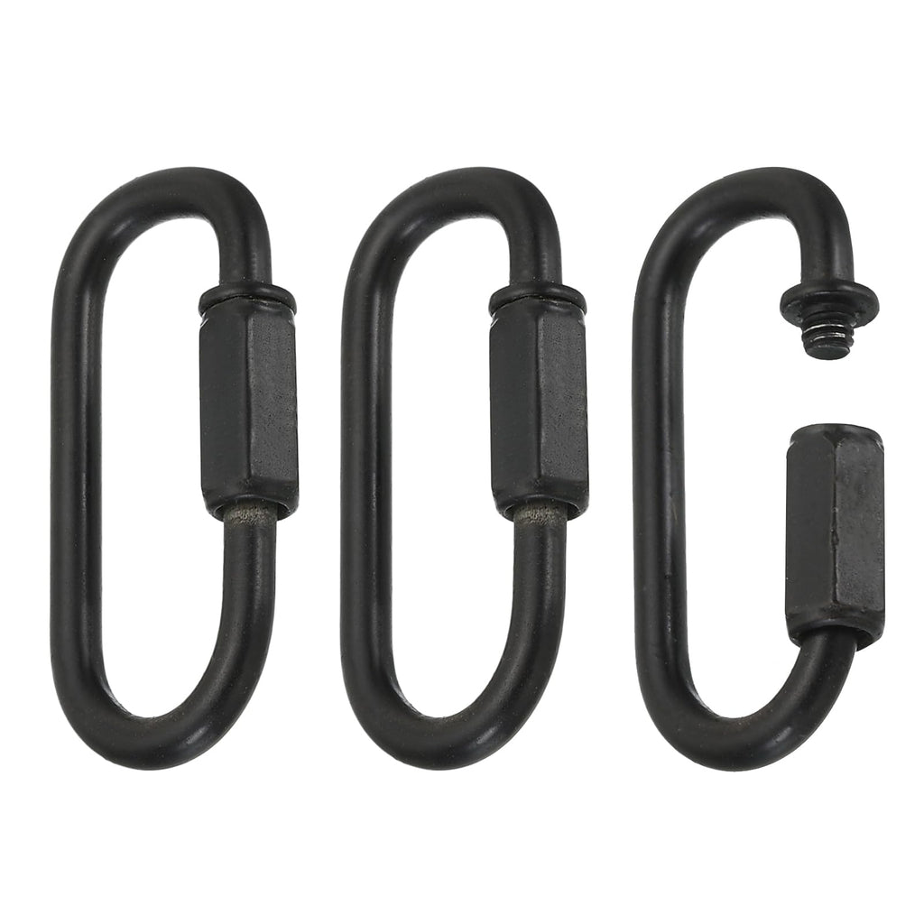 MECCANIXITY Chain Connectors 5mm Thick Black 3Pack