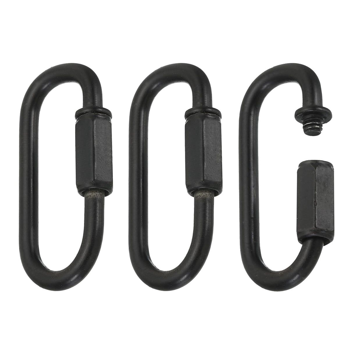 MECCANIXITY Chain Connectors 5mm Thick Black 3Pack