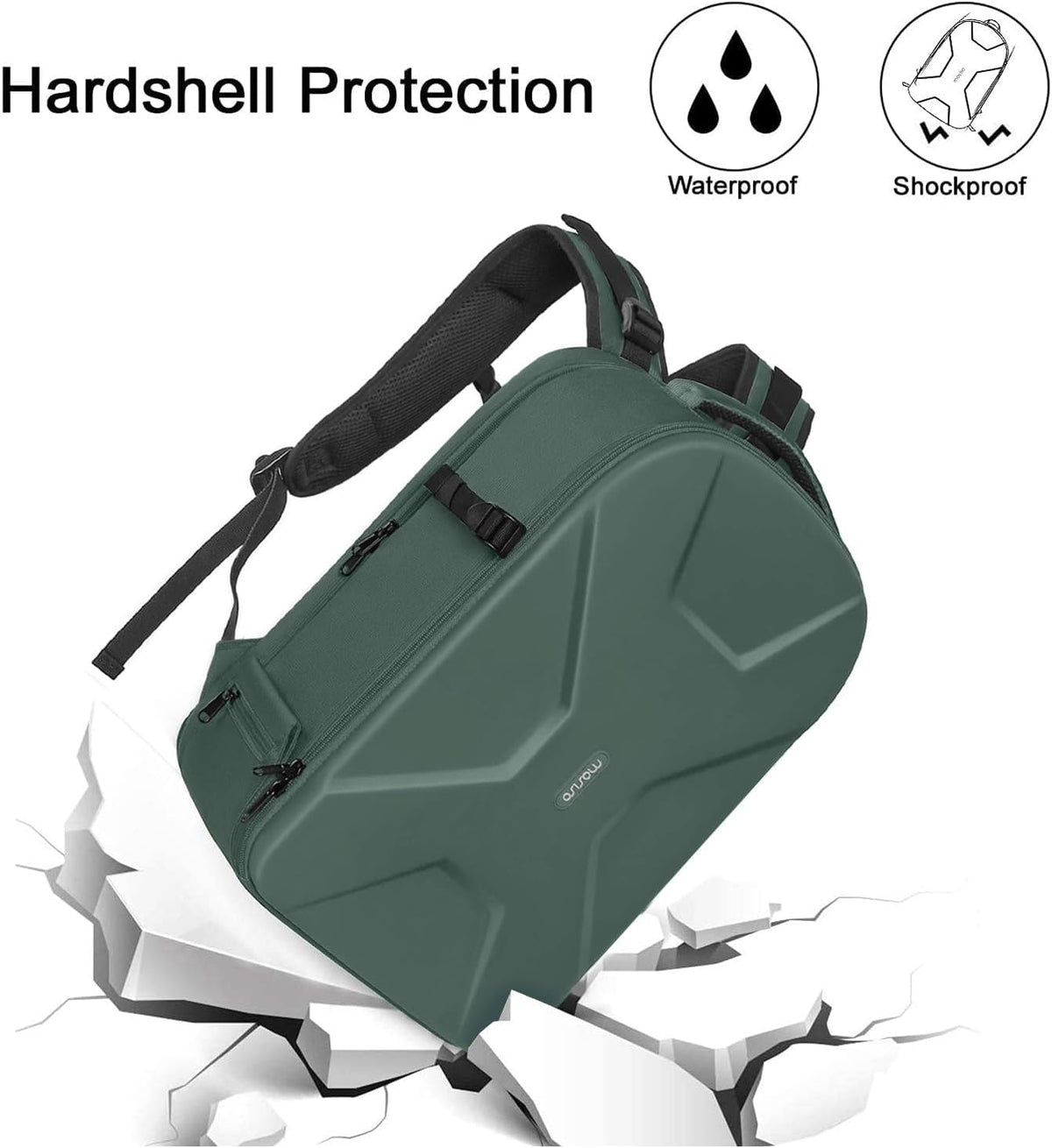 Camera Backpack, DSLR/SLR/Mirrorless Photography Camera Bag | 15-16 inch Waterproof Hardshell Case with Tripod