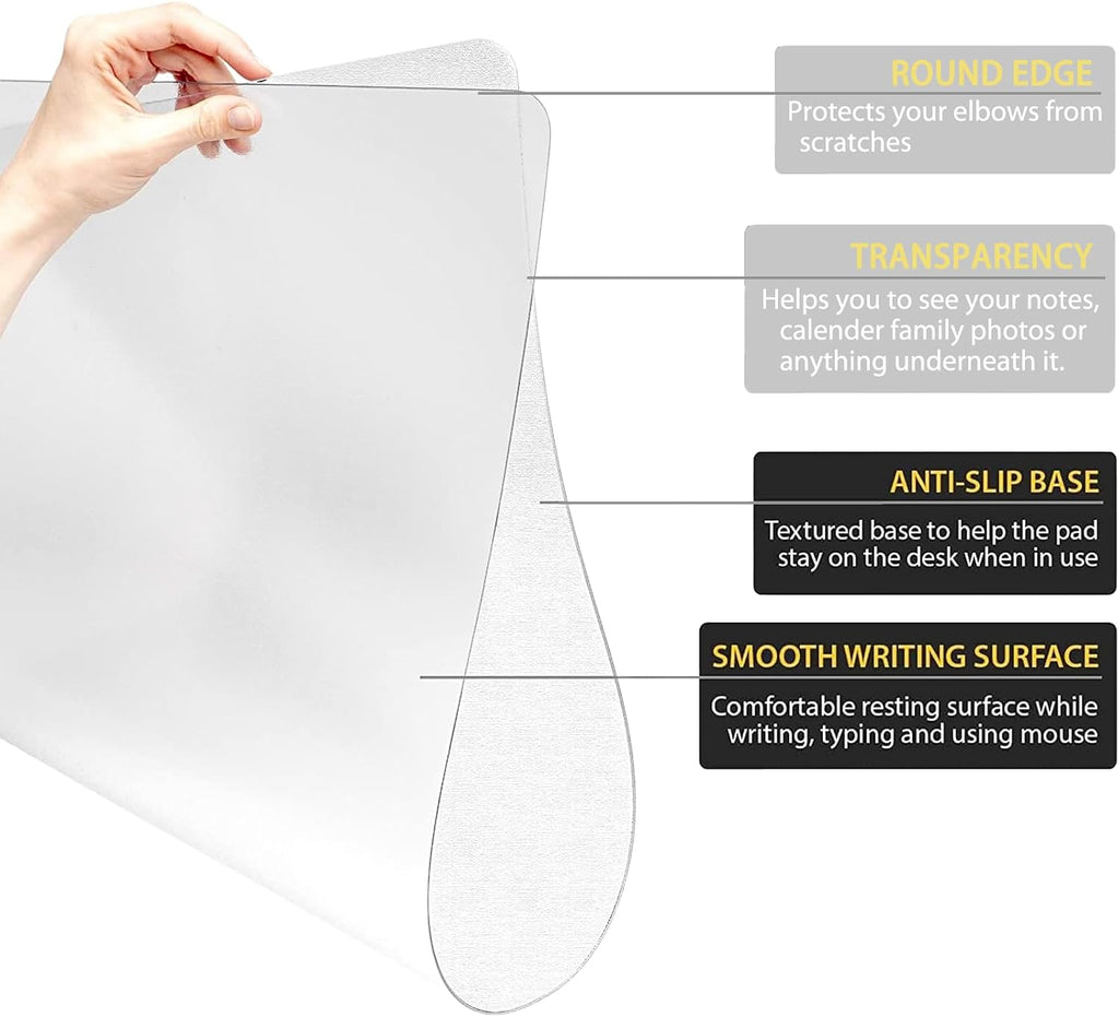Gel Cloud Keyboard and Mouse Wrist Rest Set Cloud Silicone Clear Mouse Pad with Wrist Rest Extended Frosted Desk Mat