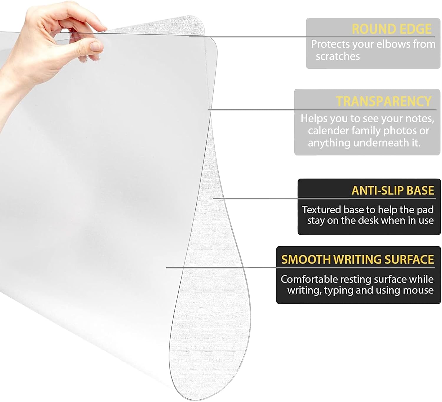 Gel Cloud Keyboard and Mouse Wrist Rest Set Cloud Silicone Clear Mouse Pad with Wrist Rest Extended Frosted Desk Mat