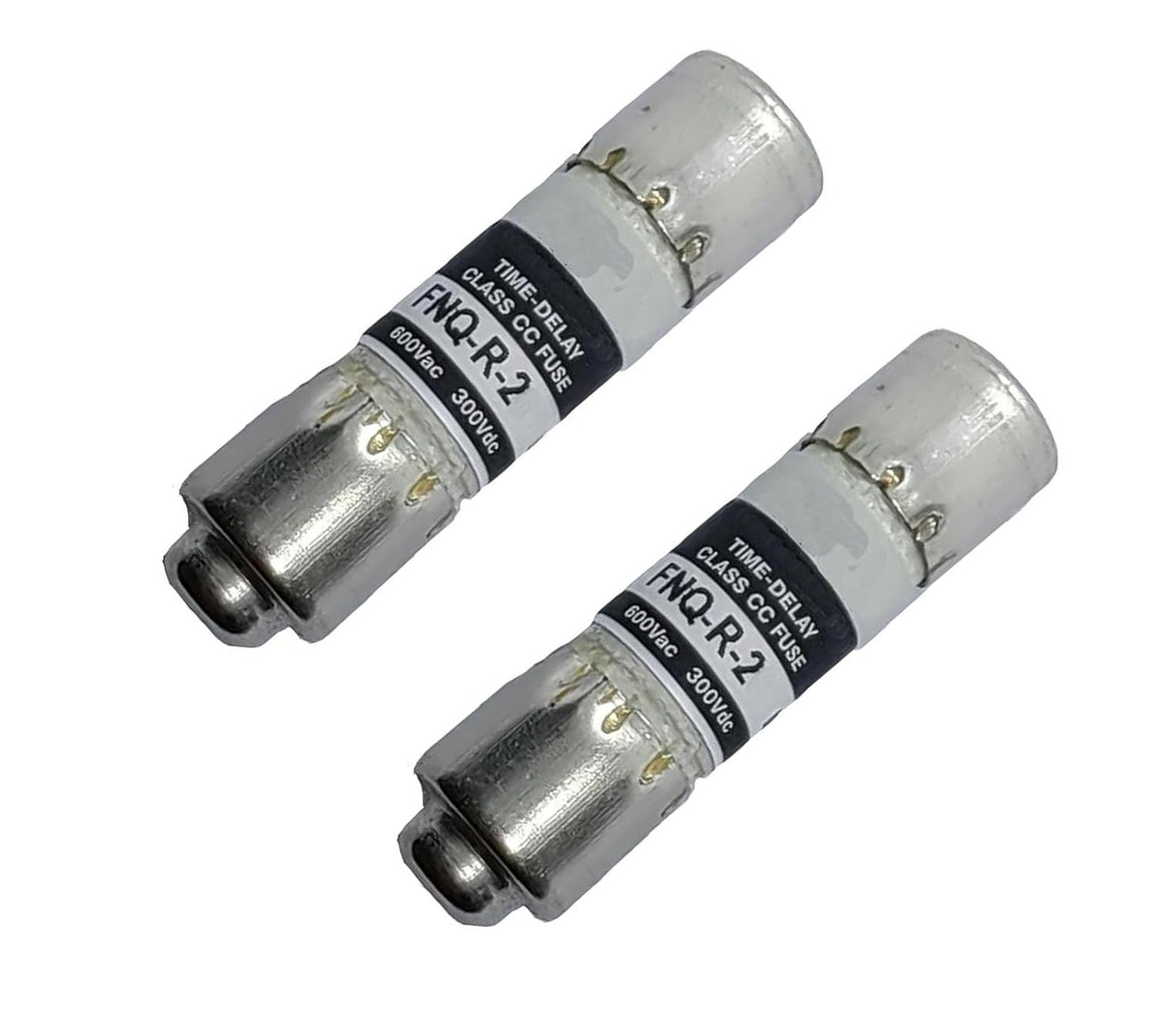 2 Pcs FNQ-R-2 FNQR2 (2 Amp) 600Vac Time Delay Fuse