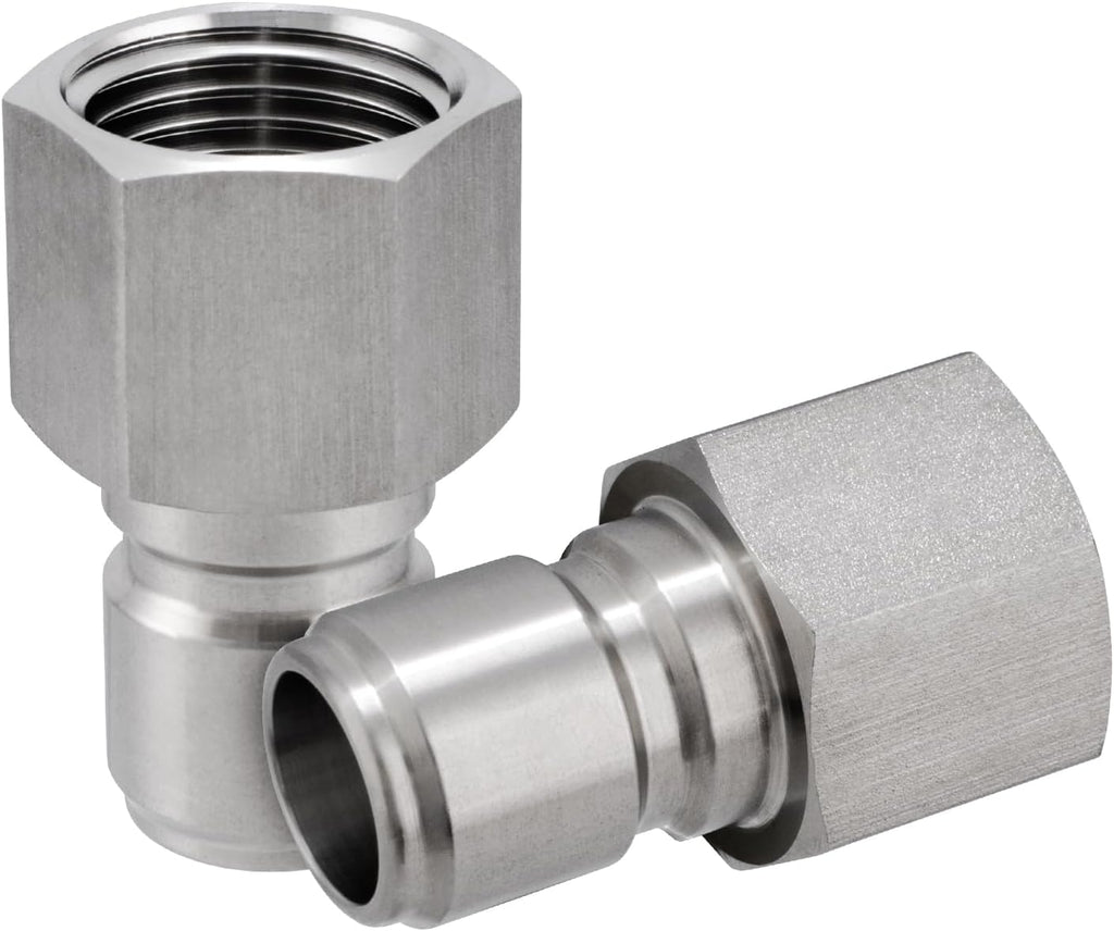 Stainless Steel Male Quick Disconnect,Female NPT 1/2" Homebrewing Quick Connector 2 Pack