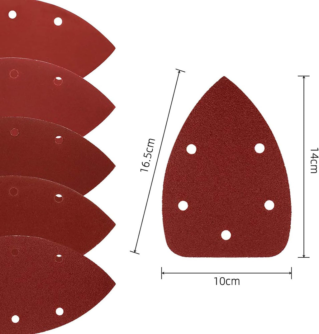 Mouse Detail Sander Sandpaper Sanding Paper Assorted Sanding Pads 40 80 120 180 240 Grits (50pcs Mouse Sandpaper) |