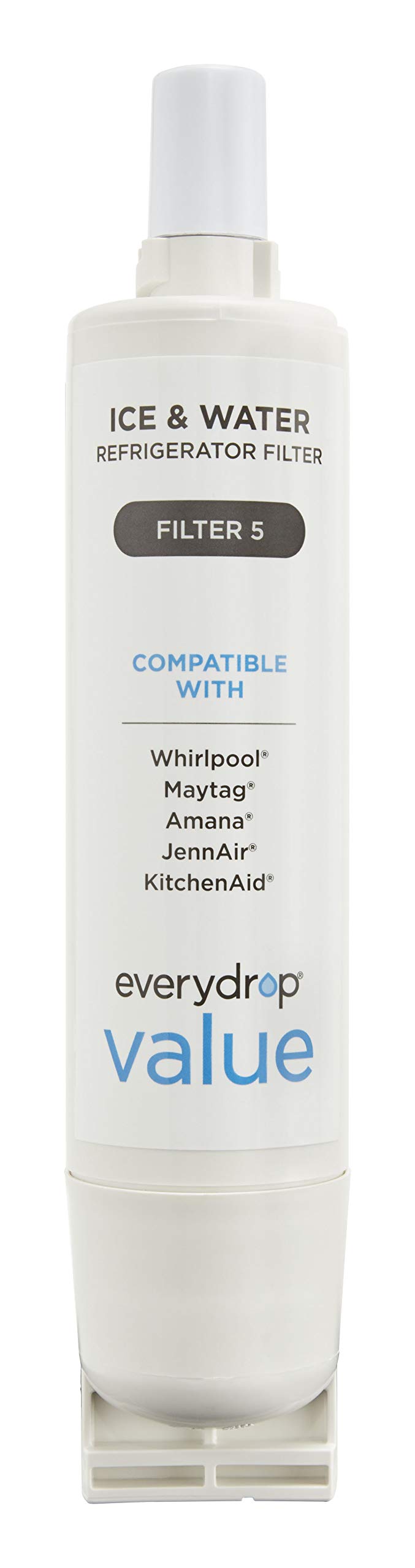 everydrop Value by Whirlpool Ice and Water Refrigerator Filter 5, EVFILTER5, 1 Pack