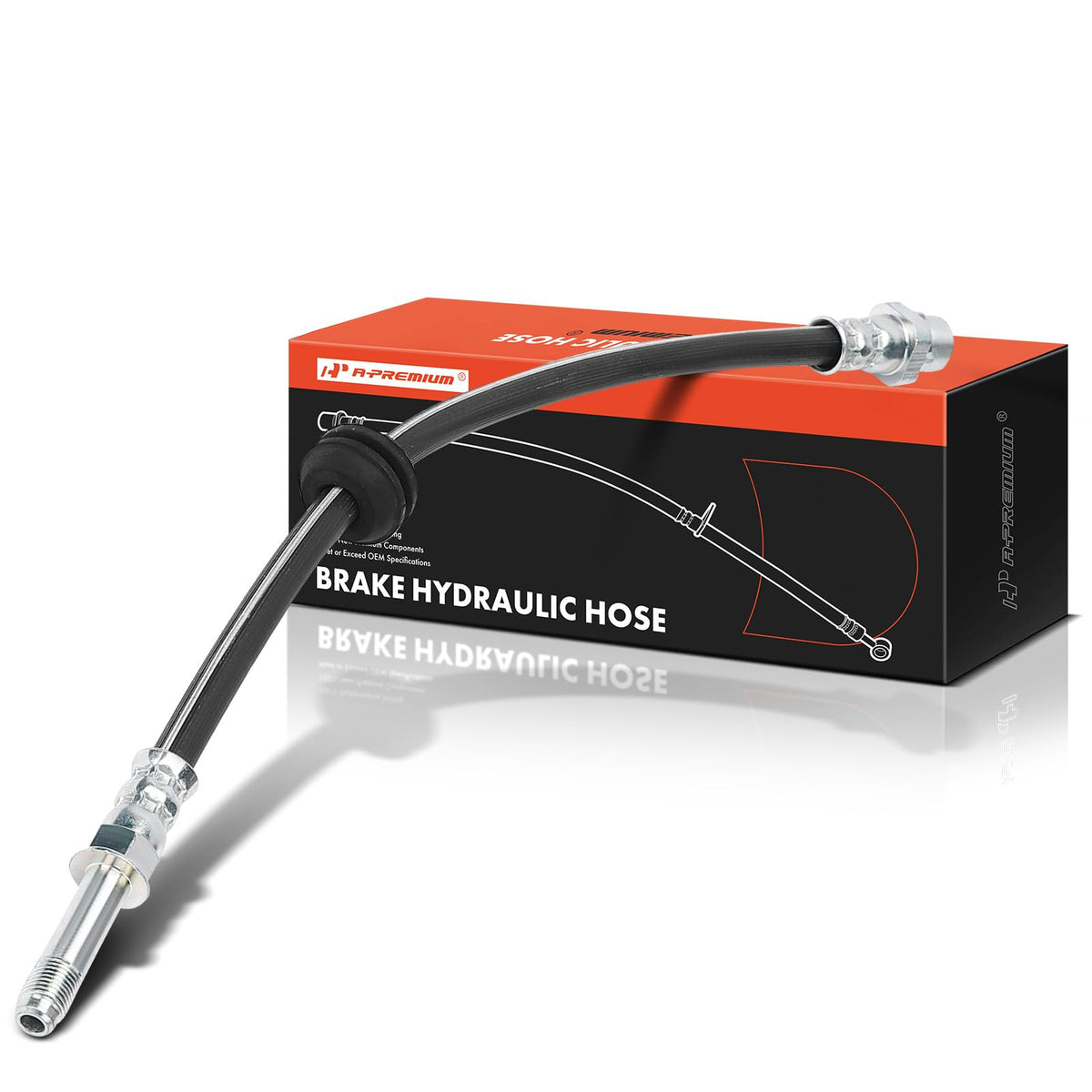 A-Premium Rear Brake Hydraulic Hose Compatible with BMW