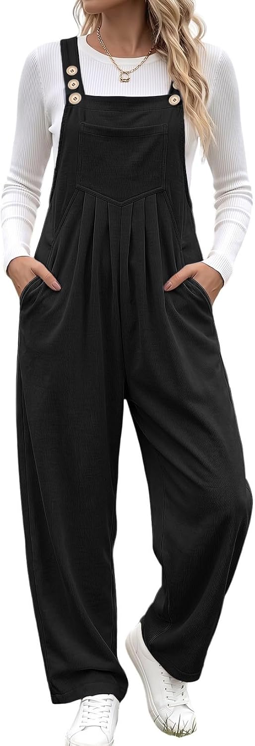 Women's Casual Overalls Fall Baggy Jumpsuits