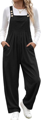 Women's Casual Overalls Fall Baggy Jumpsuits