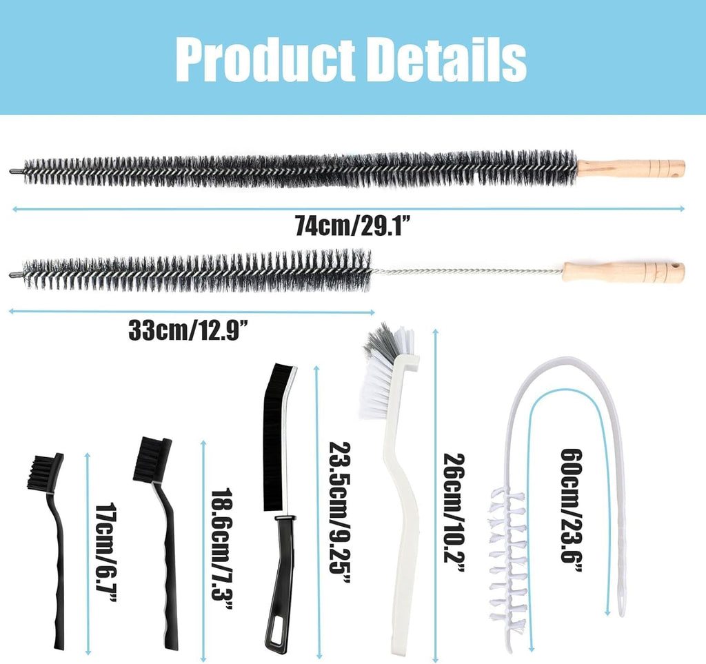 8-Piece Washing Machine Cleaning Brush Set