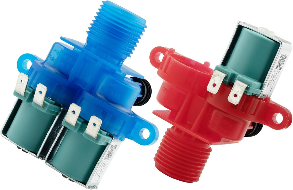W10240949 Cold Water Inlet Valve MVWX655DW1 W10240948 Hot Water Inlet Valve Replacement Part Compatible with Whirlpool Kenmore Maytag Washers - Replaces W11168740 W10921515 W10921514 W11168743