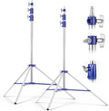 Heavy Duty Light Stand for Photography, 10.5ft/320cm Adjustable Tripod | Spring Cushioned Light Stand with 1/4"