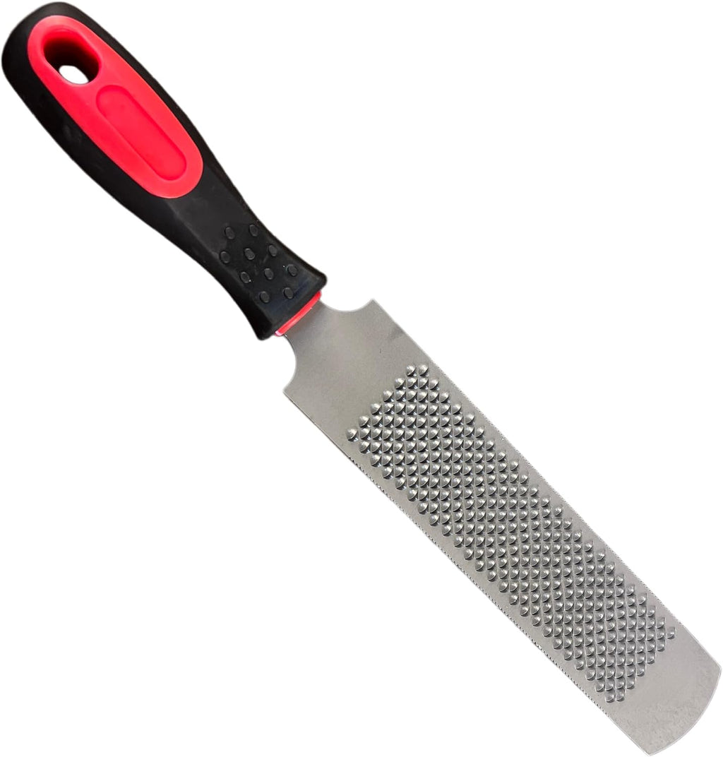 T12 Carbon Steel Horse Hoof Rasp - 8", 14" Professional Farrier Tool with Non-Slip Rubber Handle for
