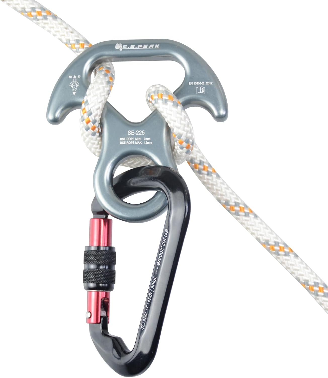 30kN/35kN/40kN Rescue Figure 8 Descender Climbing Gear Downhill Equipment Rigging Plate Rappeling Device for Rock