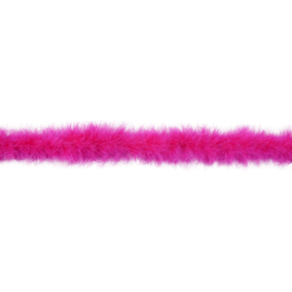 14g 2Yards Fluffy Marabou Feather Boa Women DIY Craft Home Decor Fur String Scarf Fur Strips Trim-Hot Pink