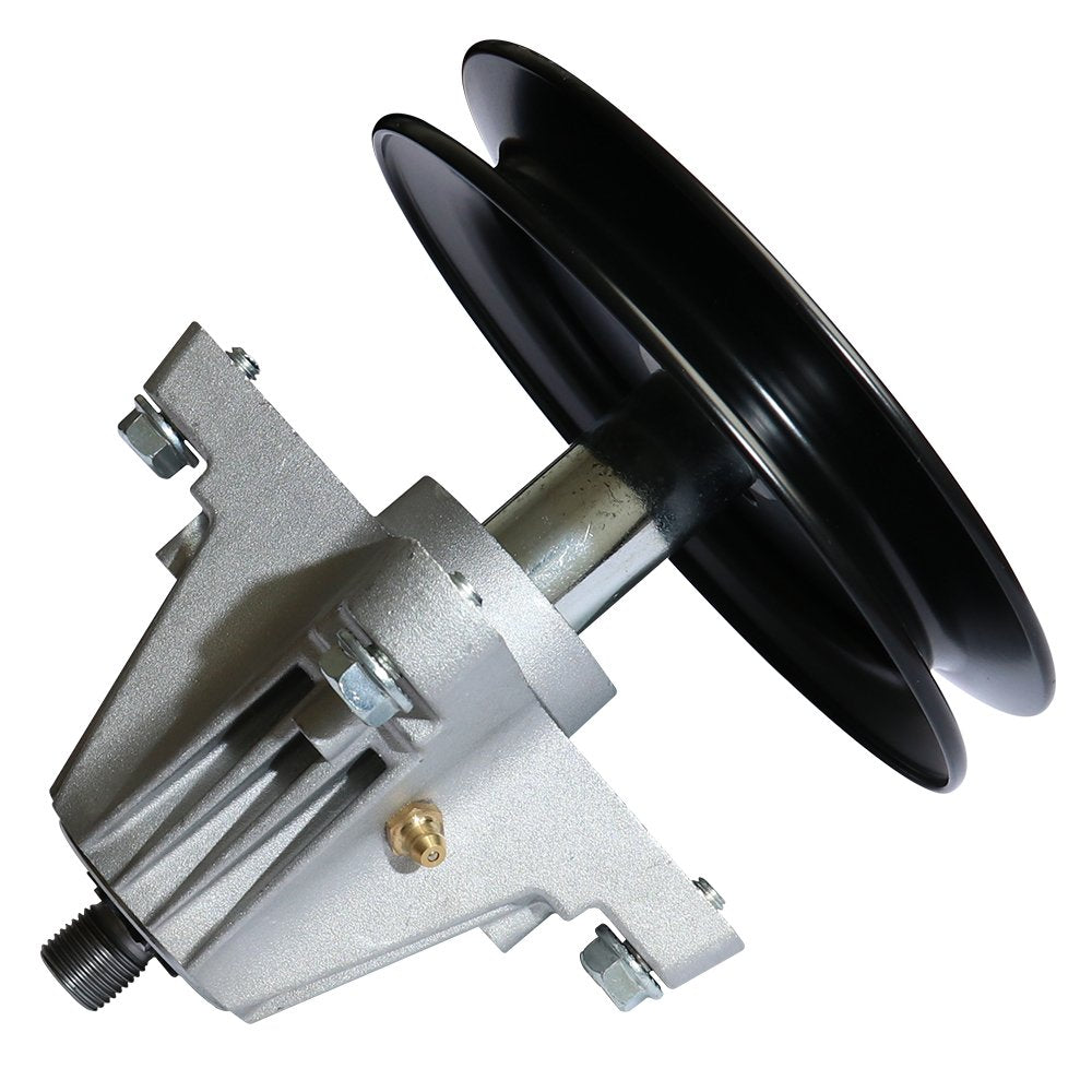 Spindle Assembly for Cub Cadet MTD 918-04822A 918-04822B 618-04822 918-04889 30-8001 14328 82-058 Lawn Mower Deck Fit Most 42in and 30in Mini Riders with Pulley Tapped Bolt Zerk Fitting