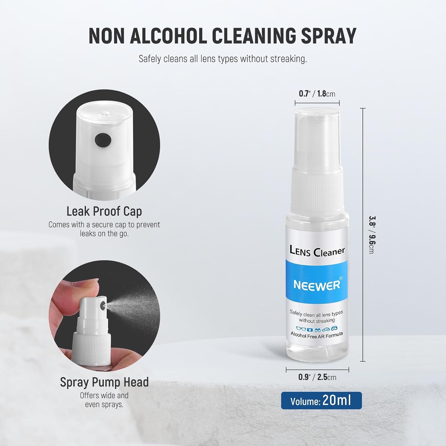 16 in 1 Camera Lens Cleaning Kit, Brush + Air Blower + Cleaning Swab for 24mm Full Frame Sensor + 1x Cleaner Spray +