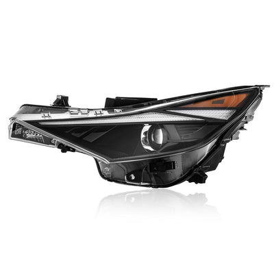 Compatible with 2021-2023 Hyundai Elantra Headlights Halogen Type with LED DRL 92101-AB000 92102 AB000 HY2502247