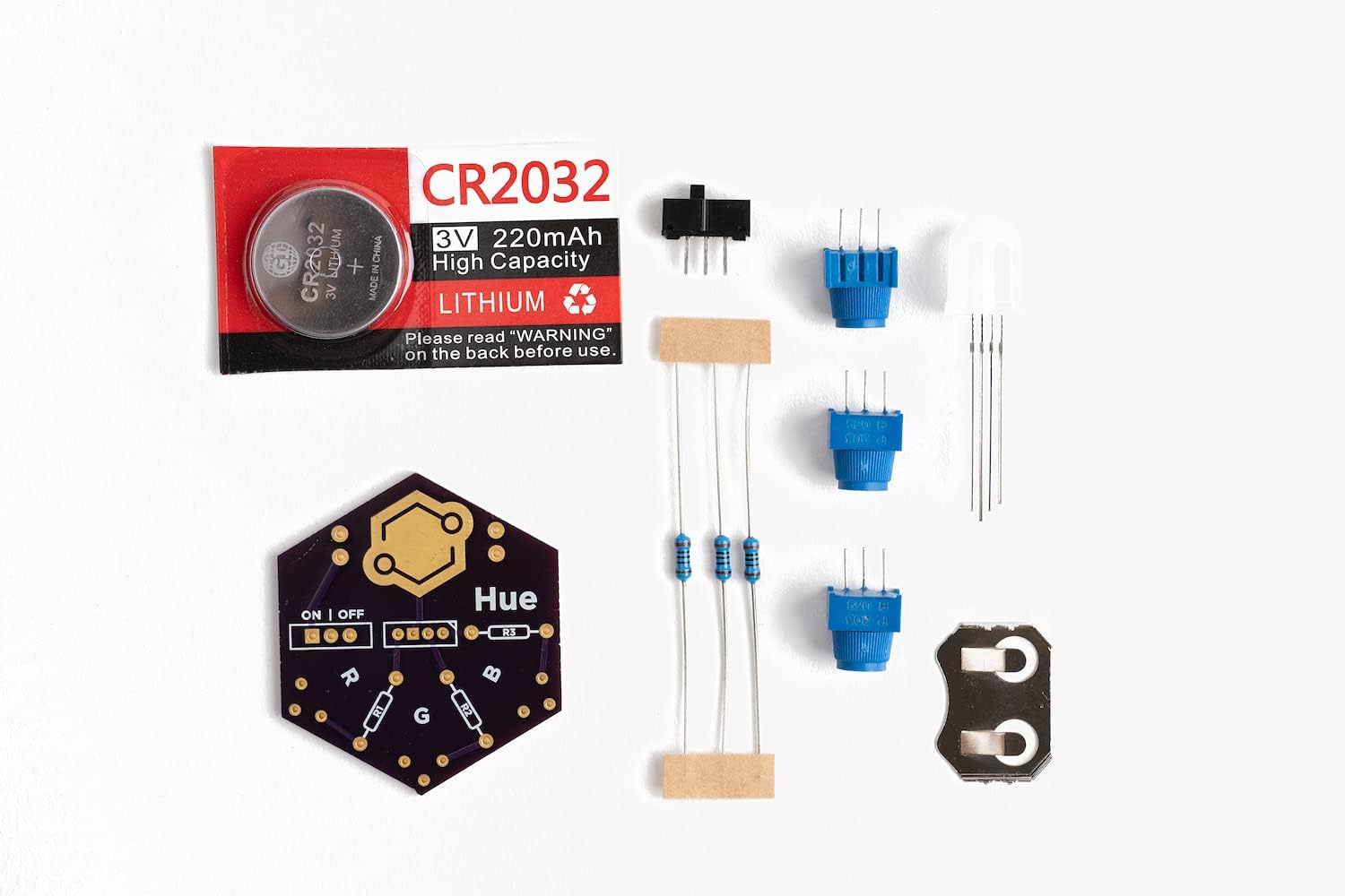 Hue | Learn to Solder Kit | Educator Pack (8pcs) | Educational STEM Electronics Kit