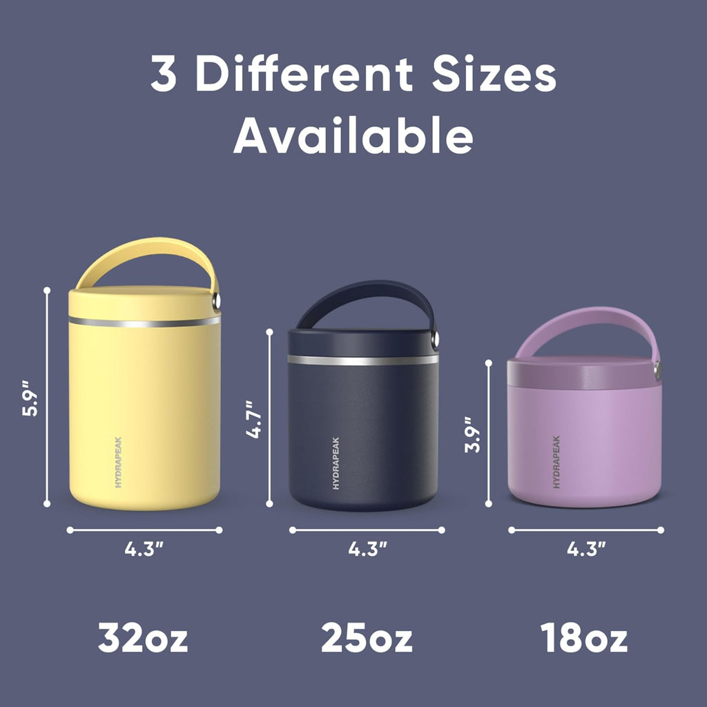 32oz Stainless Steel Vacuum Insulated Food Jar for Hot Food and Cold Food, Wide Mouth Leak-Proof Soup Jar for Adults