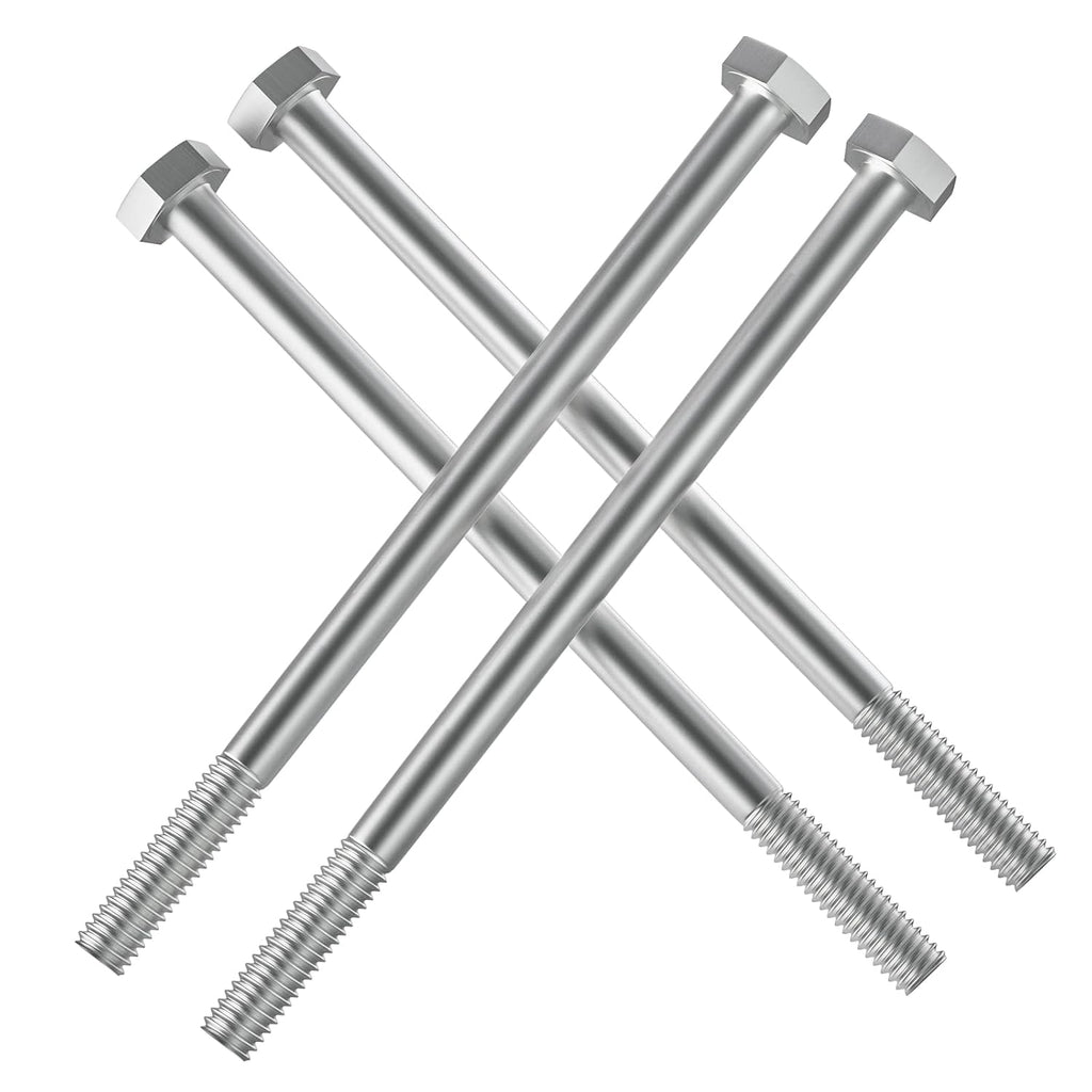 1/2-13 x 7 (1 to 7" Optional) Hex Head Screw Bolt, Stainless Steel 18-8(304), Partially Threaded,5pcs