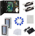 Waterproof Metal Keypad Reader Standard North American Strike Lock TCPIP 2 Doors Access Control Systems 110-240V