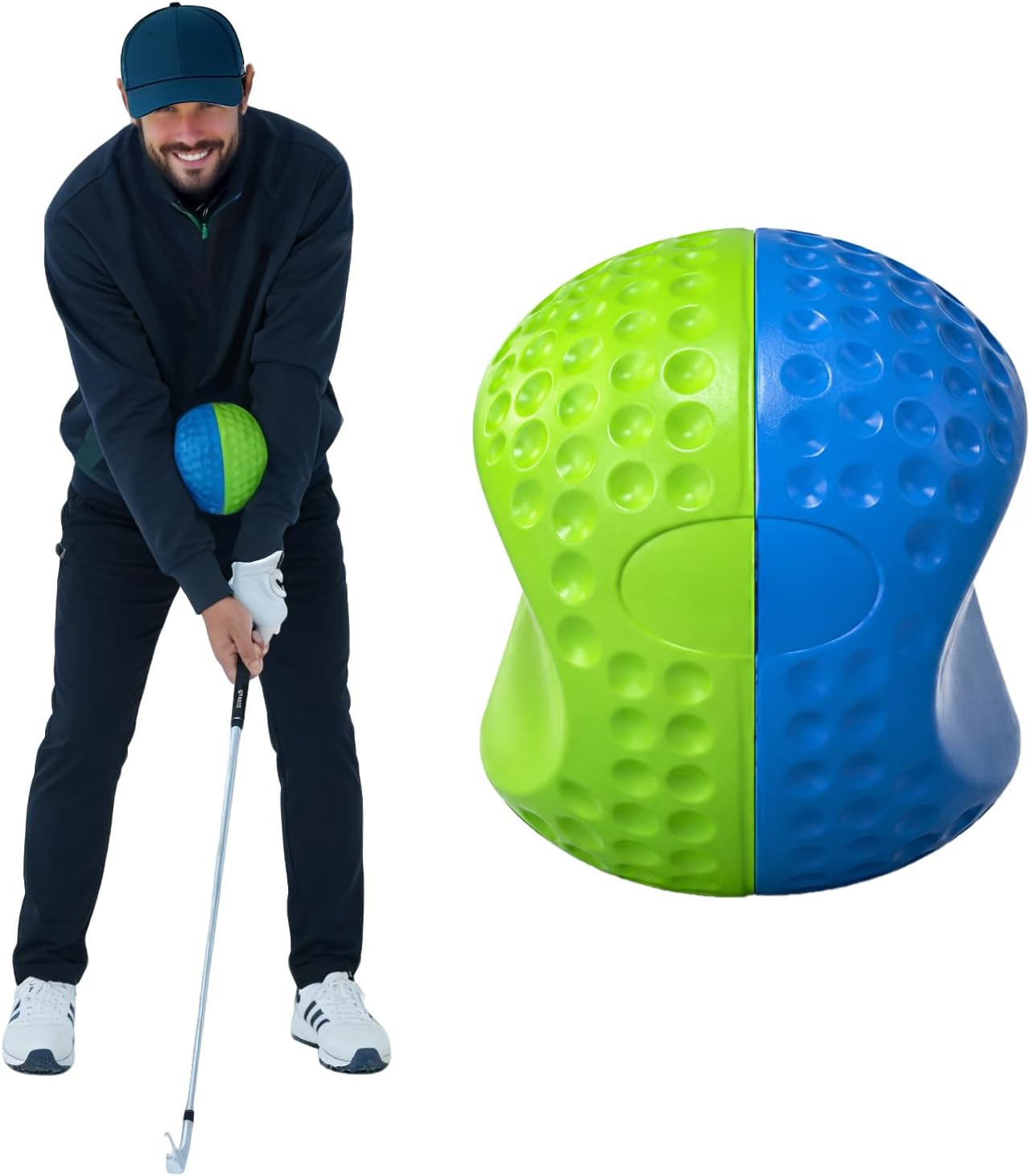 Golf Training Aid Ball, Golf Training Ball Between arms Optimize Impact Accuracy and Swing, Fix Slicing, Scooping &