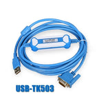 PLC Programming Cable USB-TK503 for ABB Debugging Cable AC500-Eco Series PLC Programming Cable Download Line TK503 PM571 PM581 PM591 PM592(Black Economic Version)