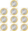 EEBM 10 Pack CR2025 Battery 3V Lithium Battery Button Coin Battery 2025 Gameboy Cartridge Battery Soldered Sheet