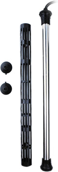 Titanium Aquarium Heater THU Series, Premium Nickel Coil, Large 19mm Tube, Heater Guard, 300 Watts
