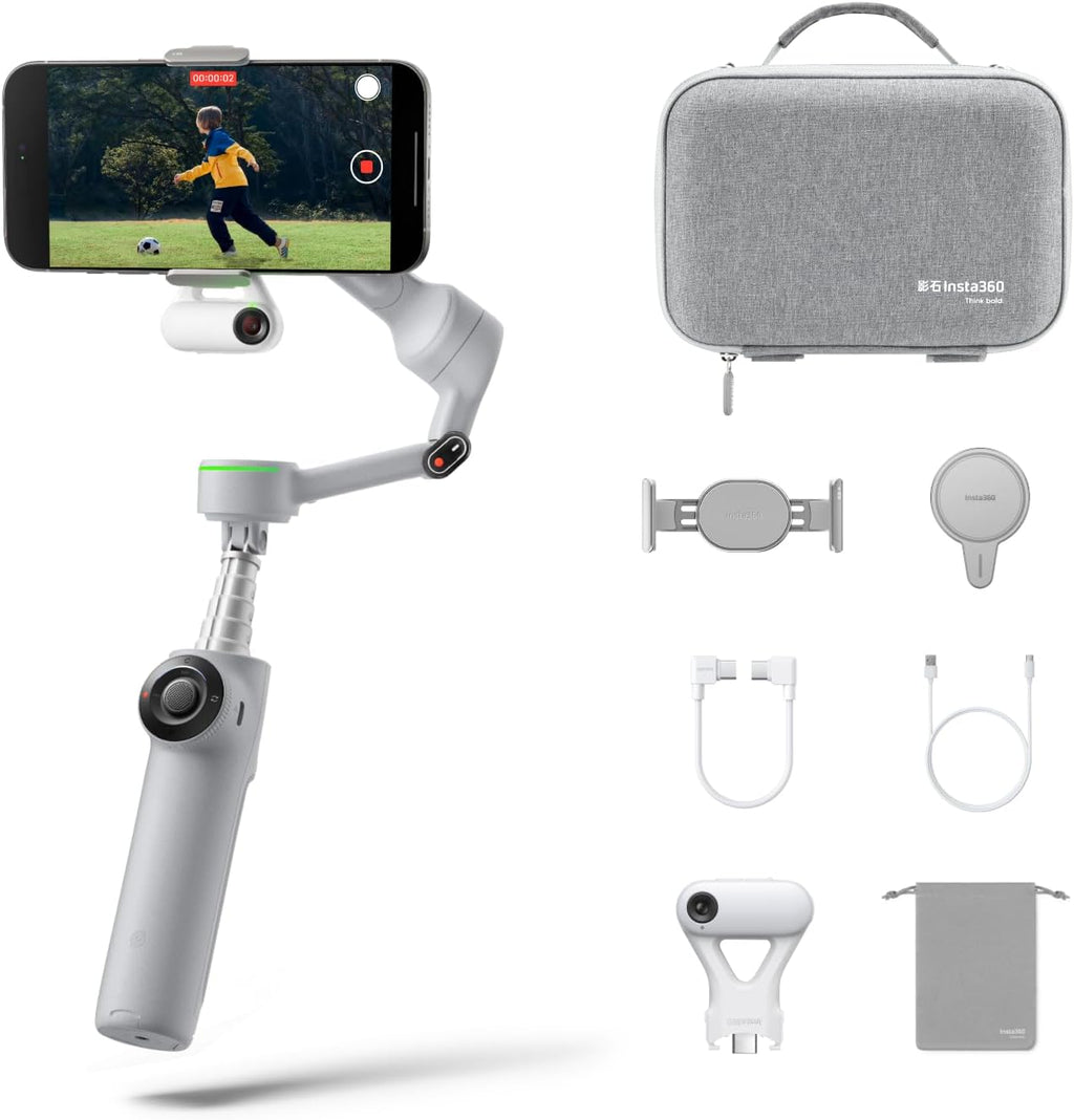 Flow 2 Pro Phone Gimbal Stabilizer for iPhone & Android, AI Phone Gimbal, Phone Stabilizer for Travel & Vlogs, Phone