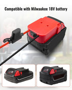 Power Wheel Adapter Kit Fit for Milwaukee 18V Battery,Low Voltage Protector