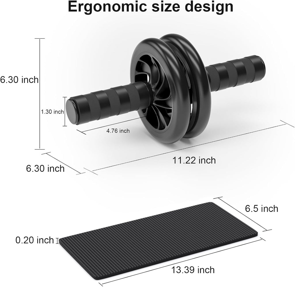 Abdominal Wheel, Ab Roller for Abdominal Exercise Machine, Abs Workout Equipment, Core Strengthening Trainer Fitness