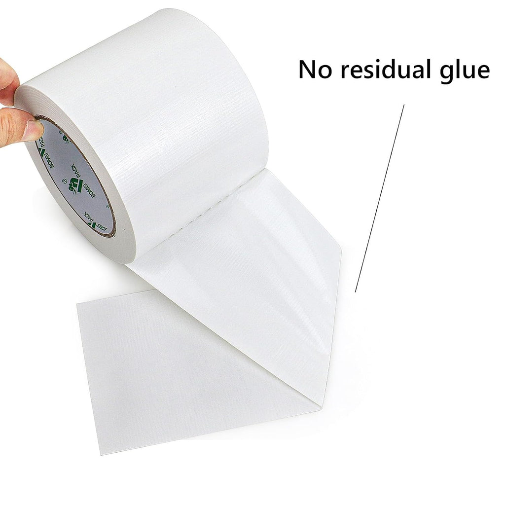 1Pack 4inch Duct Tape Heavy Duty Waterproof White 9Mil 20Yds
