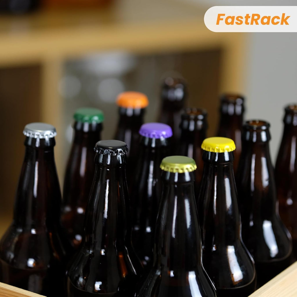 288 Oxygen Absorbing Beer Bottle Caps | 26mm Pry-Off Silver Standard Homebrew Bottle Tops for Glass Bottles |
