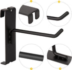 Heavy Duty 6" Gridwall/Grid Panel Hooks, Black (96-Pack, 6-inch)