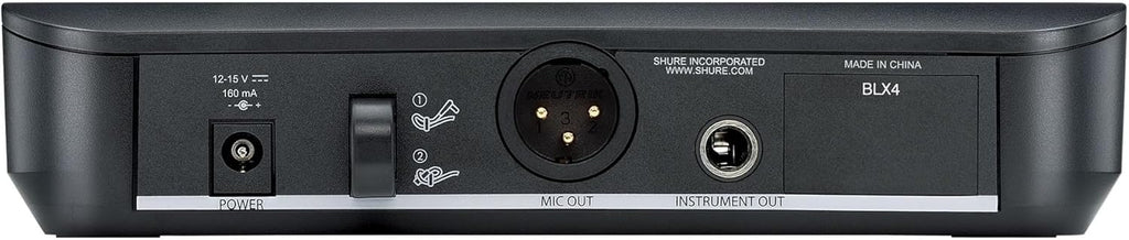 BLX24/SM58 Wireless Vocal Microphone System - H10 Band | 14-hour battery and 300 ft UHF range with SM58 handheld