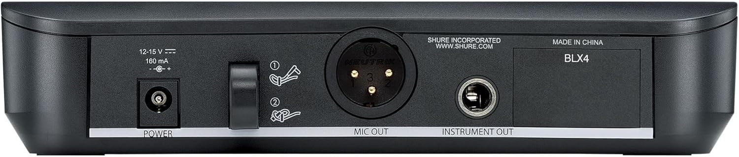 BLX24/SM58 Wireless Vocal Microphone System - H10 Band | 14-hour battery and 300 ft UHF range with SM58 handheld