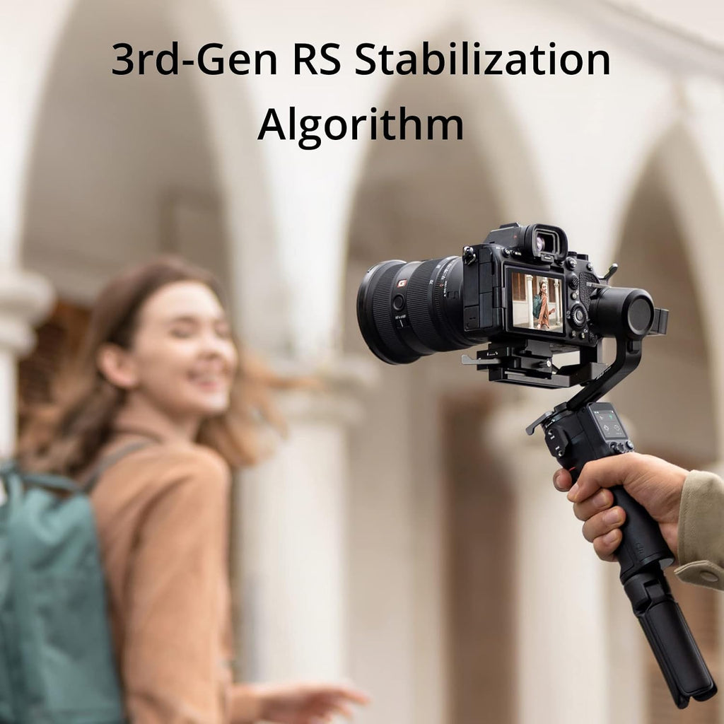 RS 3 Mini, 3-Axis Mirrorless Gimbal Lightweight Stabilizer for Canon/Sony/Panasonic/Nikon/Fujifilm, 2 kg (4.4 lbs)