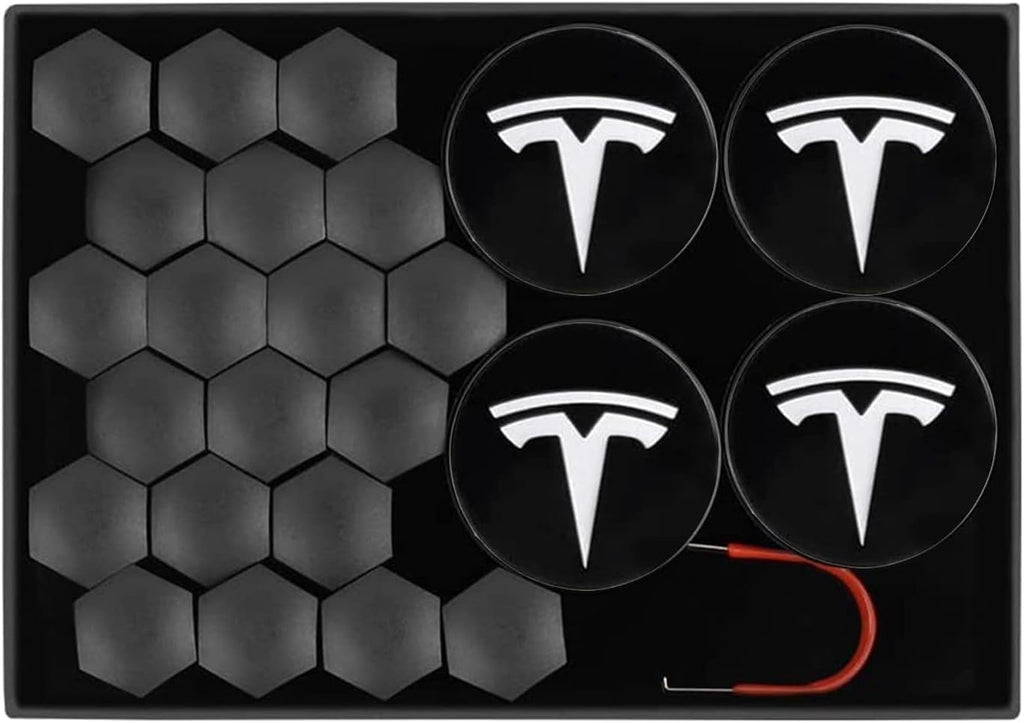for Tesla Model 3 Y S X Wheel Hub Caps Center Cover Silver Matte (4PCS) Modification Hubcaps for Tesla Accessories