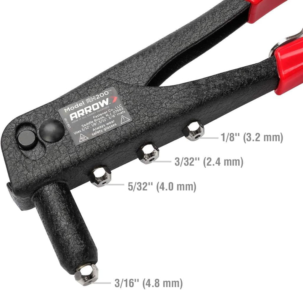 Arrow Heavy Duty Riveter Kit with Assorted 120 Rivets