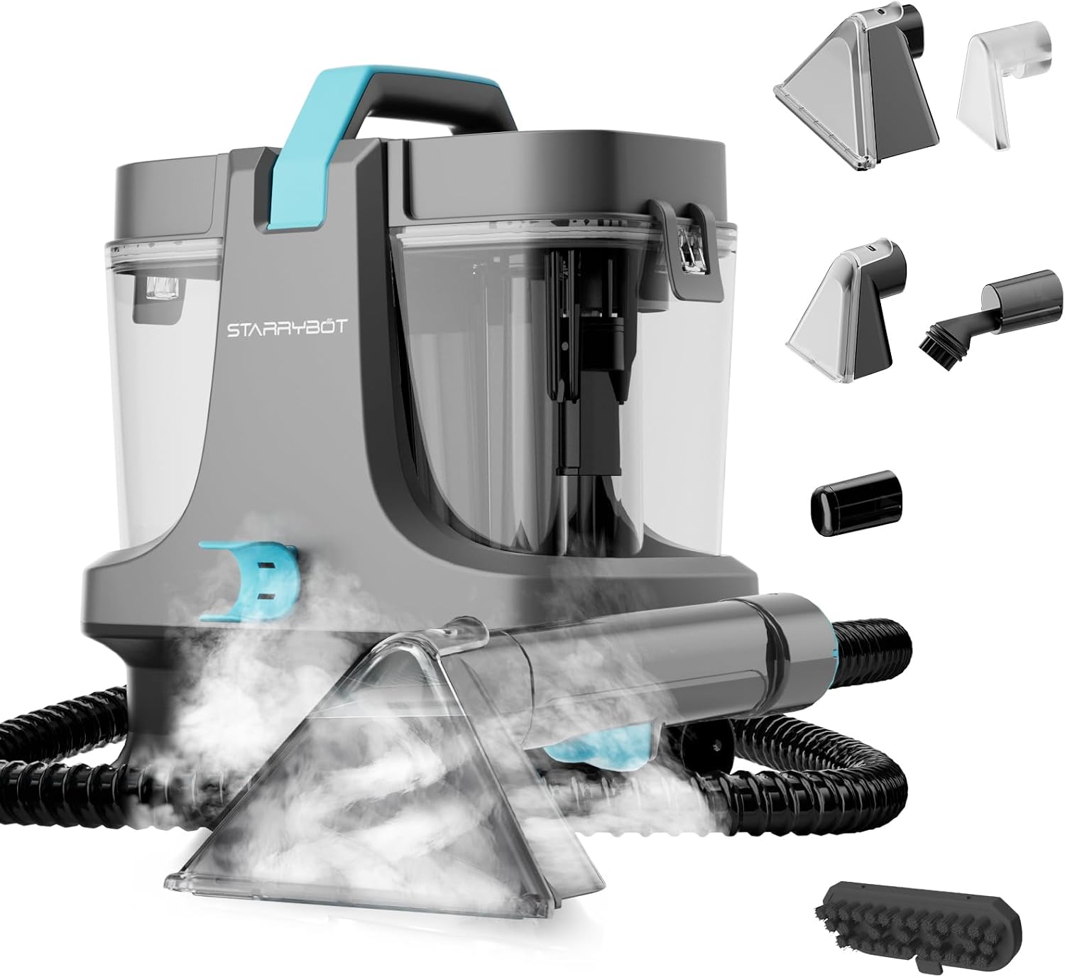 Portable Carpet Cleaner Machine with Steam and Heating Techology,18Kpa Pow