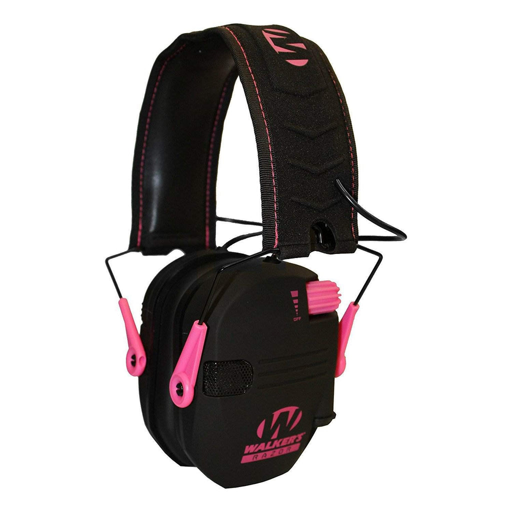 Razor Slim Electronic Hearing Protection Ear Muffs, Pink