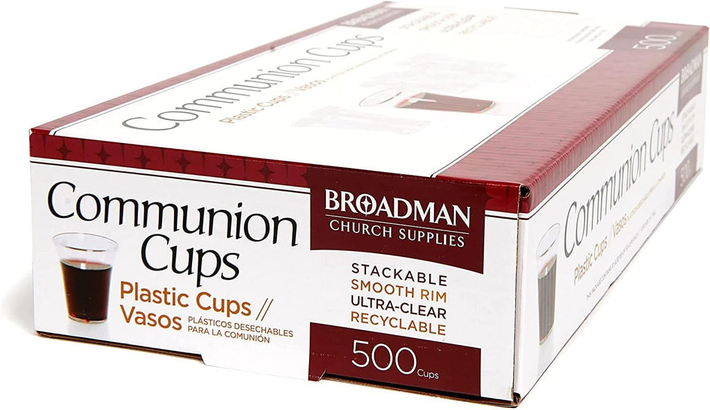 Broadman Plastic, Disposable, Recyclable Communion Cups, 500 Count
