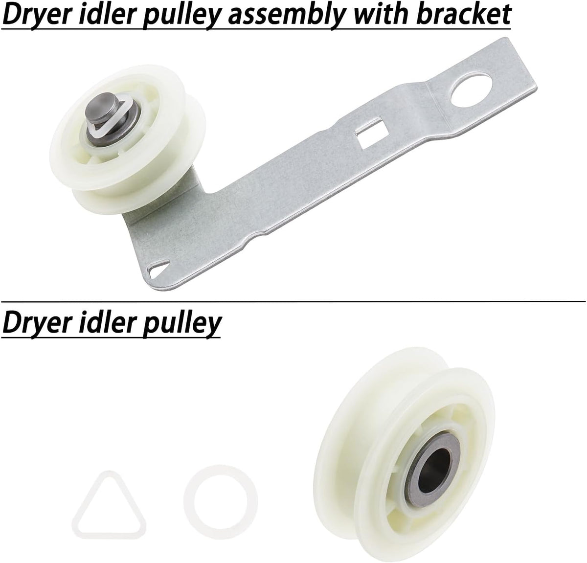 MED7230HW0 MED7230HW1 Dryer Repair Kit and Idler Pulley Replace for Maytag