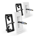 LEENUE Brush Wall Plate with Mounting Bracket, Cable Pass Through