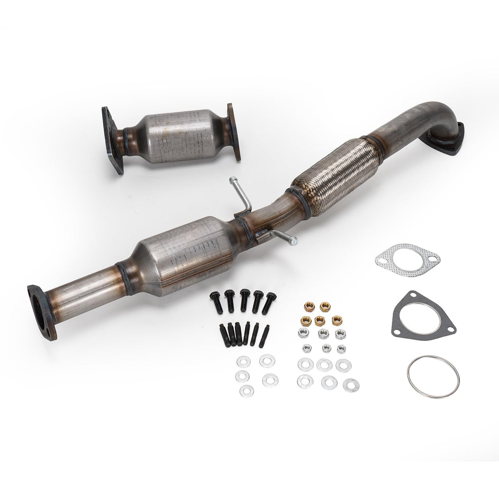 Catalytic Converter Front & Rear Compatible with Buick Verano Regal 2.4L 2012-2015, 2 Pcs Replacement Direct Fit