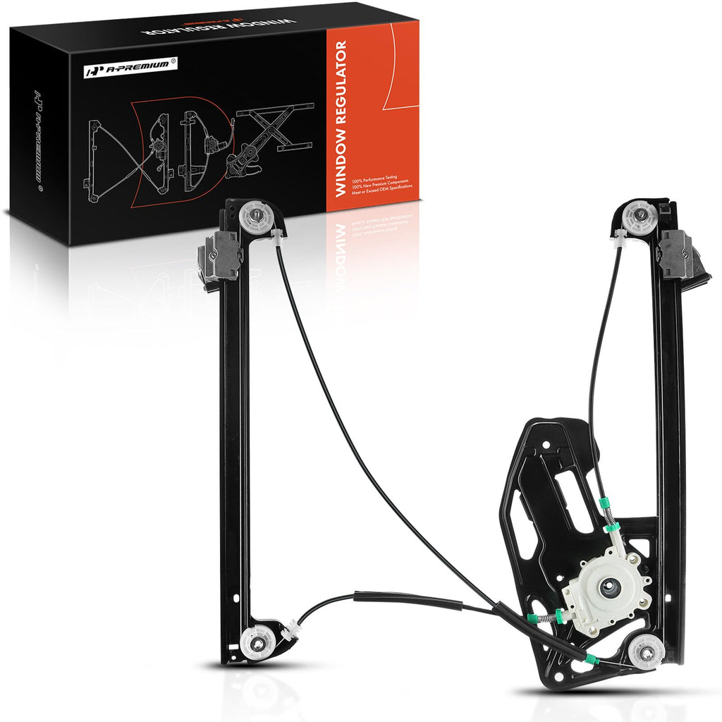 A-Premium Front Driver Side Power Window Regulator Compatible with BMW