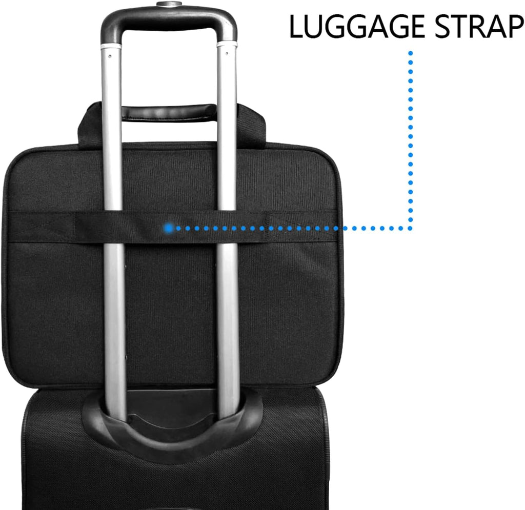 Laptop Bag 15.6 Inch Briefcase Messenger Bag Water Repellent Computer Case Shoulder Bag Durable Tablet Sleeve for